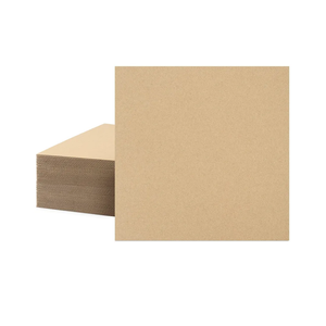 Mat Board Center, 50 Corrugated Cardboard Sheets 10x10 Inches Flat Card Board Inserts for Packing, Shipping, Mailing, DIY Crafts