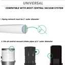 OVO KIT-INSV-01 Utility Valve Kit Includes for Central Vacuum, White