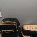 Hautton Nail Polish Organizer Holds 126 Bottles, Extra Large Storage Bag with 3 individual drawers, Professional Sturdy Lamp Supplies Nail Polish Travel Case Gift for Manicurist -Black