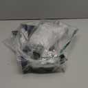 EZYDECOR Shelf Bracket 8 Inch Black Shelf Brackets Wall Mounted Industrial Shelving Brackets Metal Shelf Support with Lip (6 Pack)