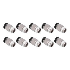 Quick Connect Air Hose Fittings Plug,Externally Pneumatic Quick Plug Trachea Connector Quick Pneumatic Connector Time-Tested Durability, 10 Pcs