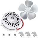 F0510B2944 Attic Ventilation Fan Motor & FB99100 12" Attic Fan Blade Propeller Replacement for Lomanco 2000/1800 Series F0510B2497 A0416B2059 3.4 Amp 1100 RPM 115V 5-Blade 32 Degree for 1/2" Shaft