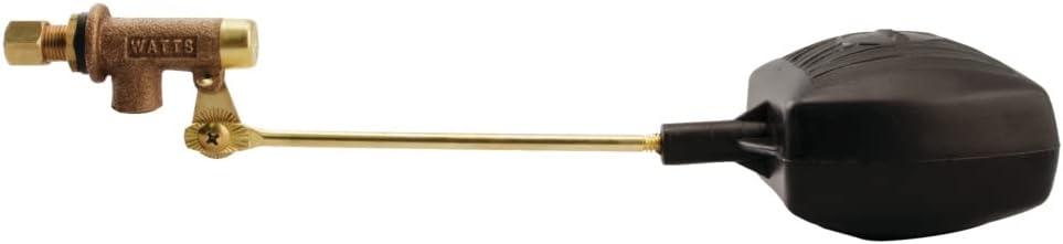 Watts C-TF Series 12" x 3/4" Bronze Evaporative Cooler Valve Kit, 1/4" Copper Tube Compression Inlet Connection, Adjustable Brass Arms, Polyethylene Float, Buna-N Seals