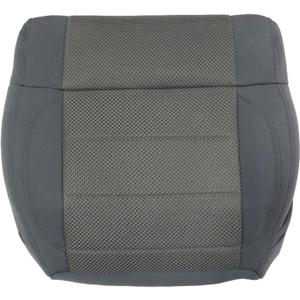 Priprilod Medium Slate Gray Cloth Driver Side Bottom Replacement Seat Cover Compatible with Jeep Wrangler Sahara Rubicon 2007