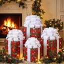 3 Pcs 12 Inch Giant Christmas Gift Wrap Holiday Car Bows Velvet Extra Large Pre Tied Jumbo Present Bows with Twist Ties for Xmas New Year Party Favor Decorations, Wedding, Birthday(White)