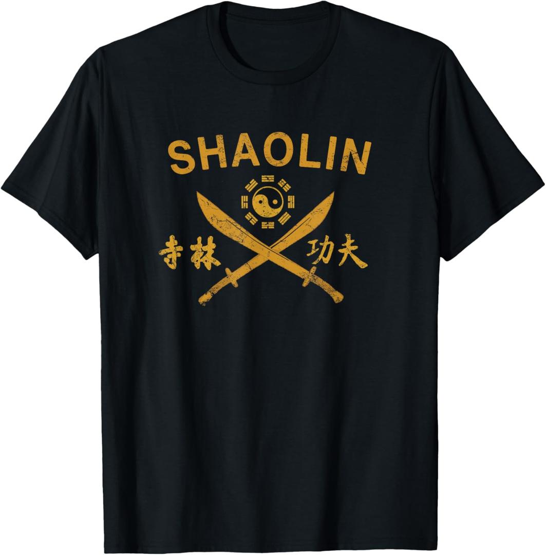 Shaolin Kung Fu Martial Arts Broadsword T-Shirt (XL)