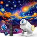 3D Galaxy Projector with 60 Immersive Themes,Bluetooth Speaker/Timer/Remote