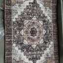 Indoor Boho Area Rug | Home Decor for Entryway, Bedroom, Living Room, Office, Kitchen | Non Slip, Soft, Printed Accent Rugs, 2x3