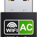 USB WiFi Adapter 600Mbps Dual Band 2.4G 5.8G Support AP Mode IEEE 802.11g Wireless Network Adapter for Laptop Desktop PC,USB WiFi Adapter 600M Dual Band 2.4G 5.8G Wireless Network Adapter (Deep Black)