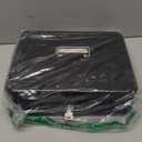 KYODOLED Locking Cash Box with Lock, Money Box with Cash Tray, Lock Safe Box with Key, Money Saving Organizer,11.81Lx 9.45Wx 3.54H Inches, Black XL Large