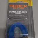 Shock Doctor Braces Mouth Guard for Sports - Upper & Lower Mouthguard for Lacrosse, Hockey, Baseball, Football (Adult: 12+ yrs, Blue)