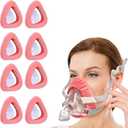 8 Pack Pink Intended for CPAP Mask Liners,Cool and Silk Feel Cover One Size Compatible with Most Full Face Style CPAP Mask Improve The Comfort of Wearing The Mask CPAP Mask)