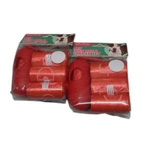 Pet Poop Bag & Carrier Set 2 Pack