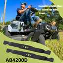 AB4200D Mower Blade Set Compatible with EGGO Power+ 42Z6 Zero Turn Riding Mower Models ZT4204L, 2 Pack 21 Inch Mulch Lawn Mower Blade