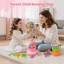 VNLINA DIY Fabric Flower Bouquets Toys  Crafts for Girls, Arts and Crafts for Kids Ages 4-8 8-12, Perfect Holiday Party Activity Toy, Birthday Gifts for Girl (Pink)