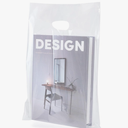 100 Clear Plastic Bags With Handles 9"x12" Perfect for Merchandise And Retail 1.5Mil Thick Clear Gift Bags With Handles