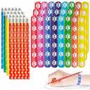 Daphilly 20Pcs Paw Print Pencils,and Rubber Paw Print Bracelets Set, 6 Paws Wooden Pencil 6 Silicone Stretch Wristbands for Students School Classroom Birthday Gifts Dog Party Favors