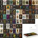 SHOXREM 80 Pcs Punk Rock Postcard, 70s 80s 90s Retro Rapper Posters, Dark Academia Wall Art, 4x6 Inch