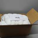 YOUR MOON Soft Support Pillow Queen Size, 100% Cotton Noiseless Cover Pillow, Fluffy Down-Alternative Filling Pillows for Sleeping, Luxury Hotel Bed Pillows for Side Sleepers (White)
