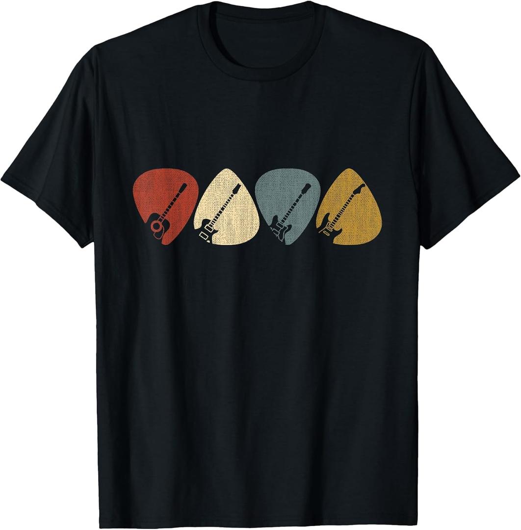 Guitar Pick T-Shirt (Large, Black)