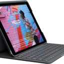 Logitech iPad (7th, 8th and 9th Generation) Keyboard Case | Slim Folio with Integrated Wireless Keyboard (Graphite), 7.3" x 10.1" x 0.9"