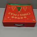 N&T NIETING Collapsible Blue Tinsel Christmas Tree with Lights & 30 Balls - 5Ft Skinny Tree for Holiday Home Office Decor