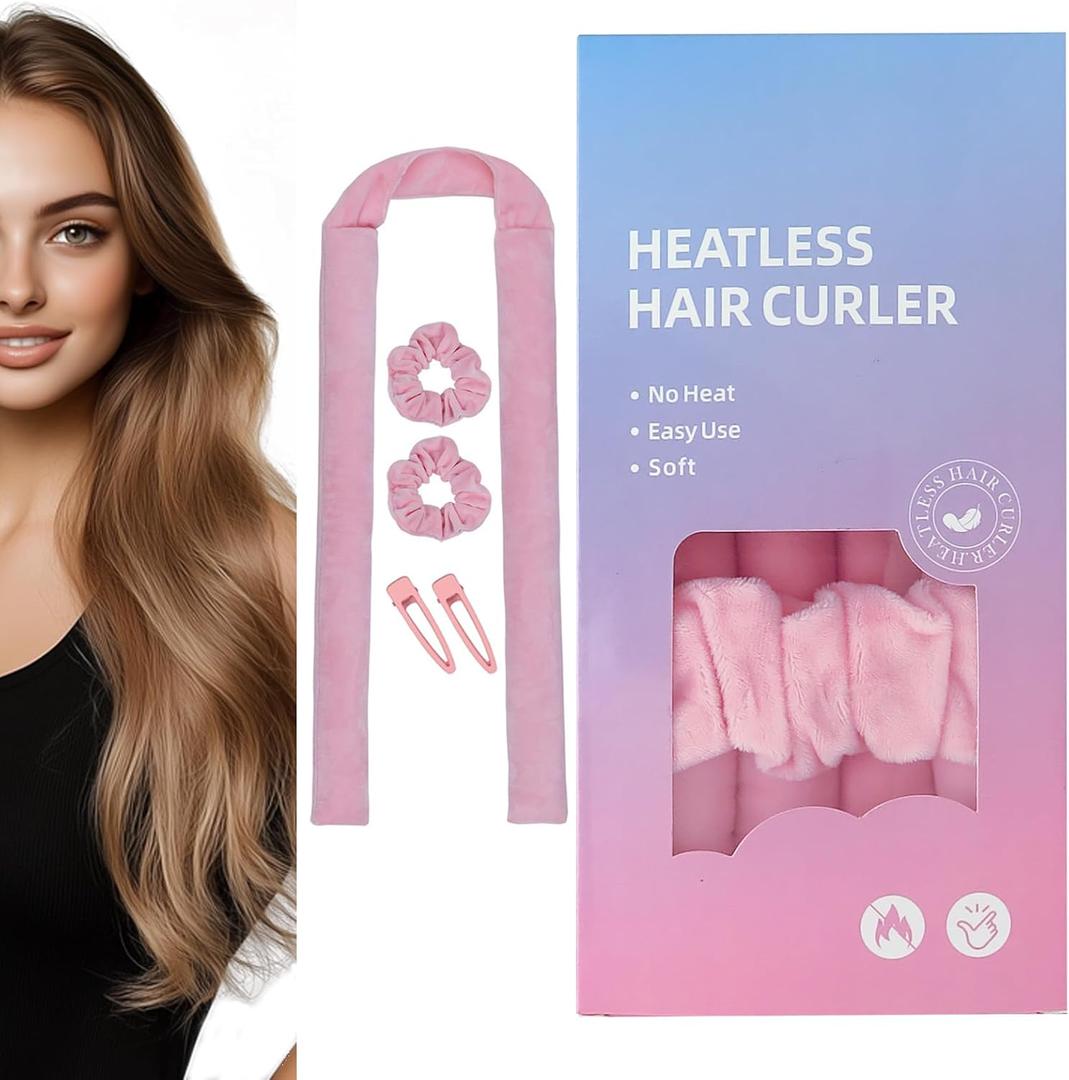 Heatless Curl Set - No Heat Curls Overnight, No Heat Hair Curlers, Heatless Rollers, Overnight Hair Curlers, Hair Rollers to Sleep in, Heatless Hair Curler, Heatless Curling Rod