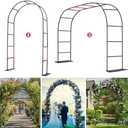 Thickened Tube Garden Arch Trellis - 4.6ft Wide x 7.9ft High or 7.6ft Wide x 6.4ft High - Garden Trellis for Climbing Plants, Stable Garden Arbor, Wedding Arch Decorations, Birthday Party Decoration