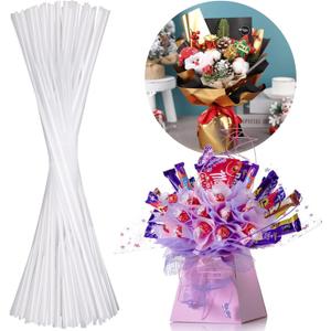 Palksky 100PCS Cake Pop Sticks, Lollipop Sticks,Cakepop Making Tools Accessories for Candies,Lollipops,Desserts,Chocolates Cookies DIY Supplies Bouquet
