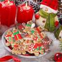 Gingerbread Man Ornaments for Christmas Tree, 12pcs Assorted Gingerbread Figurines Ornaments, Christmas Tree Hanging Decorations, 3 Inch Tall