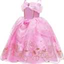 Aurora Princess Costume for Girls Birthday Party Outfit Halloween Cosplay Dress up with Accessories for 3T