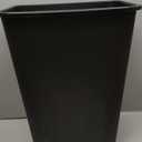 Amazon Basics Trash Can, Rectangular Commercial Office Wastebasket, 10 Gallon (Pack Of 1), Black 