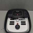 HOSPAN Collapsible Foot Spa with Heat, Bubble, Red Light, and Temperature Control, Foot Bath Massager with 8 Shiatsu Massage Rollers, Pedicure Foot Spa for Relaxation and Stress Relief, Black