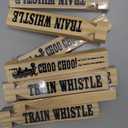 Wooden Train Whistles (Pack of 12)  Wood Train Whistle for Kids, Train Party Favors, Theme Birthday Decorations, Noisemakers, Goodie Bag Filler, Small Game Prizes, Stocking Stuffers