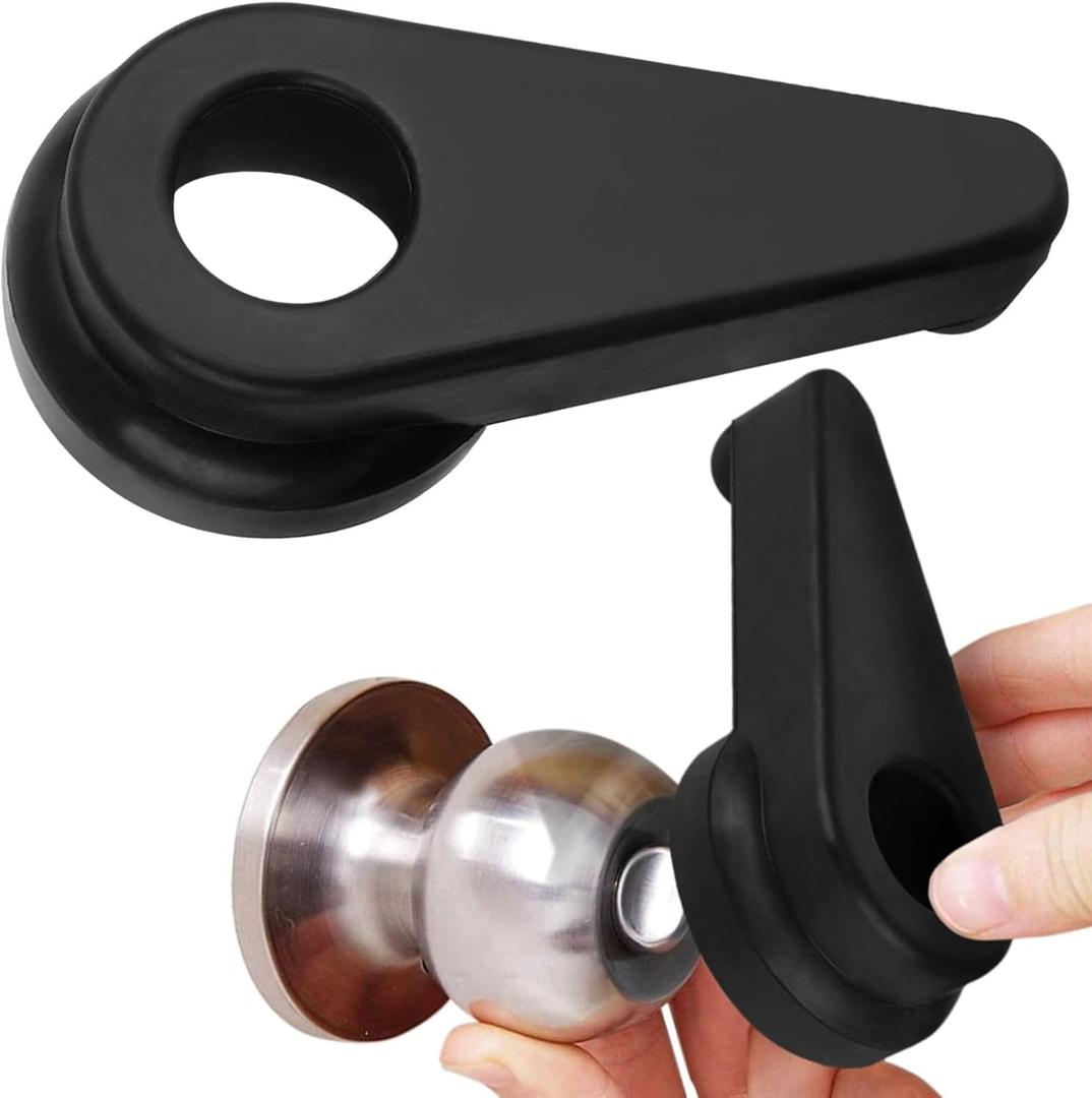 Impresa Door Knob Extension 2-Pack - Soft Black Rubber Compatible Only with 2"-2.5" Ball-Shaped Doorknobs - Slip-Resistant Grip & Easy Install - Adaptive Door Turner & Handle Gripper Impresa Door Knob Extension 2-Pack - Soft Black Rubber Compatible Only with 2"-2.5" Ball-Shaped Doorknobs - Slip-Resistant Grip & Easy Install - Adaptive Door Turner & Handle Gripper