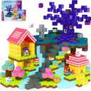 Magnetic Blocks Building Cubes, Magnetic Tiles Kids Montessori Sensory Toys & Games for 3 4 5 6 7 8 9 10 11 12 13 Year Old Boys Girls, Kids Toddler Halloween Decorations Party Favors Birthday Gifts