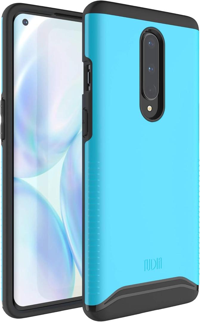 TUDIA Merge [Fits Verizon UW Version Only] Compatible with OnePlus 8 5G UW Case (2020) - Military Grade Shockproof Slim Dual Layer Rugged Protective Phone Cases - Blue