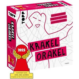 TOPP Krakel Oracle - The Drawing Game for All Who Can't Draw. Who Can Recognize the Oblique Shapes in the Line Tangle? 2-8 People | Ages 10+ | 30 Minutes
