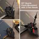 Hicarer Quartz Pendulum Trigger Clock Movement Chime Westminster Melody Mechanism Clock Kit with 3 Pairs of Hands