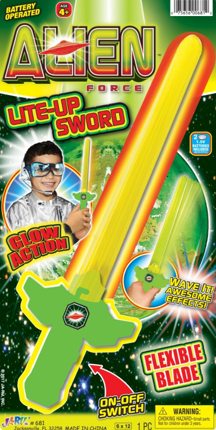 Lite Up Sword 6x12,Ja-Ru Inc.,681(D/E) 2 Pack