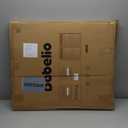 Babelio Baby Gate for Stairs, Kitchen & Doorways, 26-43" W 28" H No Bottom Bar| Easy Installation| One-Handed Operation| Auto-Close| Hardware Mount (Drill Needed) Safety Dog/Pet Gate Indoor (White)