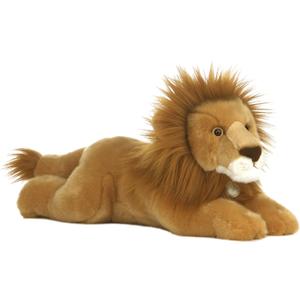 Aurora Realistic Miyoni Lion Stuffed Animal - Lifelike Details Make a Cherished Companion - Perfect for Decorating Bedrooms or Classrooms - Brown 16.5 Inches