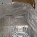 G.CORE Large Pegboard Cups Peg Board Storage Bin 6 Pack with Hooks, Square Box Shape Pegboard Cup Holder Accessories for Garage Workbench/Craft Room/Office/Playroom/Home Kitchen Organization (Clear)