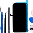 for iPhone 13 Pro Max A2484 A2641 A2643 A2644 A2645 LCD Display Touch Screen Digitizer Assembly with Frame Adhesive and Repair Tools Replacement Kit (13 Pro Max Kit)