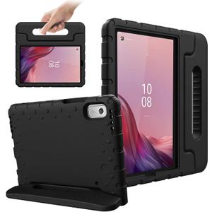 for Lenovo Tab M9 Case, New Kids Heavy Duty Cover with Convertible Handle Stand for Lenovo Tab M9 9.0 Inch 2023, Black