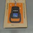 SKEAP Digital Fish Scale Hanging Scale Fishing Scale,110lb/50kg Luggage Scale,Upgrade Large Handle & Backlit LCD Display, Electronic Balance Digital Fishing Postal Scale,Orange,Fishing Gifts for Men