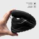 HOBIBEAR Women's Wide Toe Box Barefoot Sneakers | Zero Drop | Lightweight Walking Shoes (Black, US 7W)