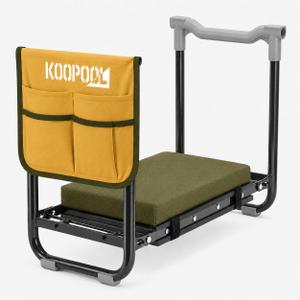 Garden Kneeler and Seat, Foldable Garden Stool, with Kneeling Pad & Bag | Garden kneeling pad, Garden stools for seniors, Gardening essentials, Gardening gifts