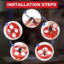 BEoffer 6 Inch / 152mm Hole Saw with Dust Bowl Mess Free for Recessed Lights Can Lights Corn Hole Boards, 6 Hole Saw with Arbor in Bi-Metal Hole Cutter for Wood, Plastic Board, Ceiling,Drywall