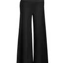 Arolina Women's Stretchy Wide Leg Palazzo Lounge Pants Casual Comfy High Waist Palazzo Pants Black, Size S
